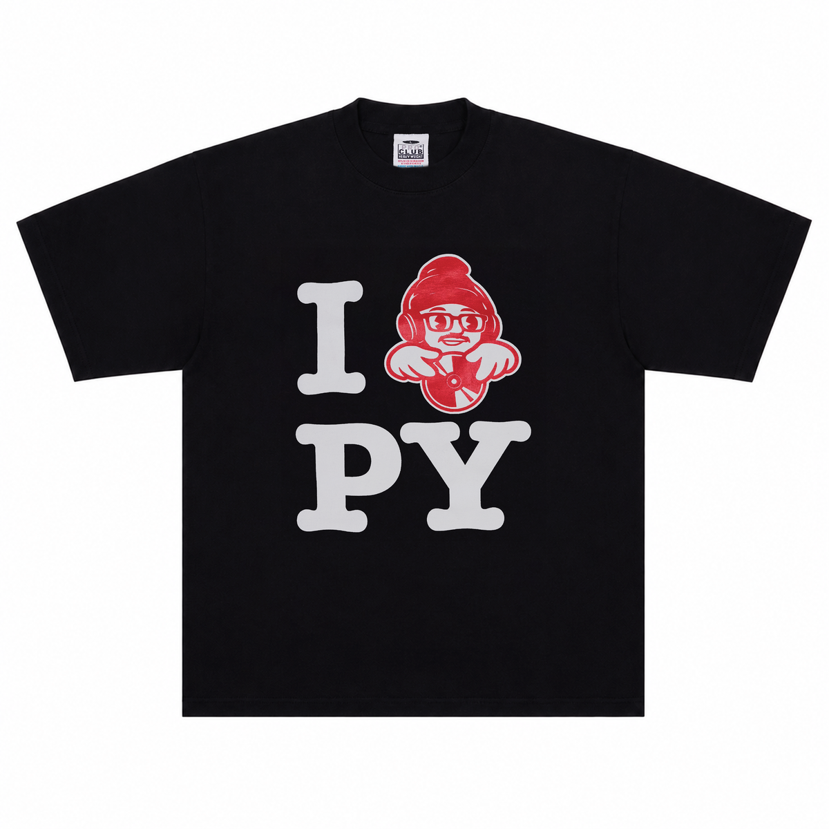 "I <3 PY" Black tee