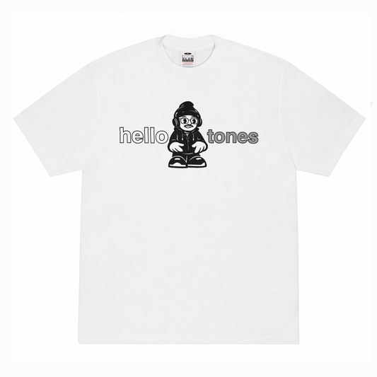 “EL HIJO” Roboto White tee