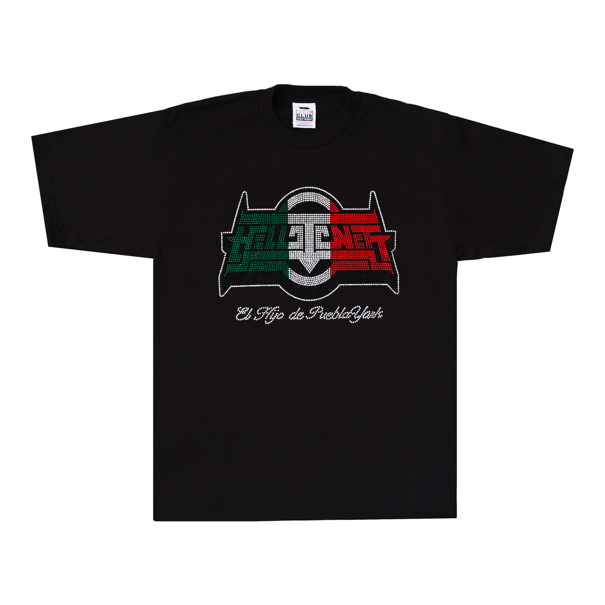hellotones Diamanté Logo Tee - Black
