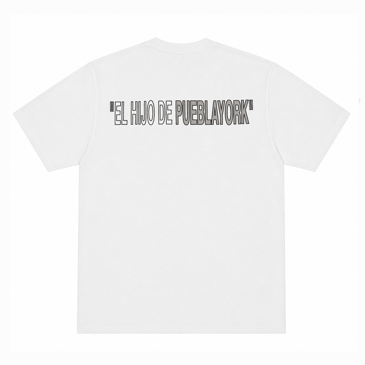 “EL HIJO” Roboto White tee